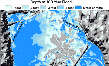 [Flood depth map from GIS]